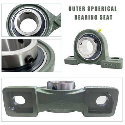 Εξωτερικά σφαιρικά ρουλεμάνια UCP205 Imperial 1" Μετρικό 25,4 mm GCR15 Χάλυβα χρωμίου