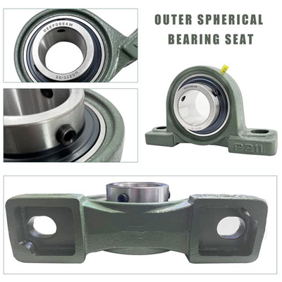 Χάλυβα Chrome GCR15 UCP Αυτοκρατορικά 2 1/4 &quot;Μετρικά 57.15mm Καθισμένα εξωτερικά σφαιρικά ρουλεμάν