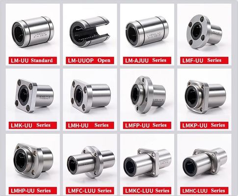 Λεπτό πετρελαίου LM8UU Γραμμική τρύπα CNC Γραμμικά ράβδοι σφαίρας για ράβδους