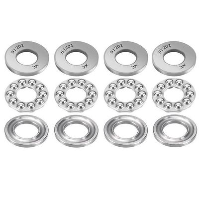 Υλικό GCr15 Σειράς 51200 Δύο κατευθύνσεις στροφικό σφαιρικό ρουλέ για ομαλή λειτουργία