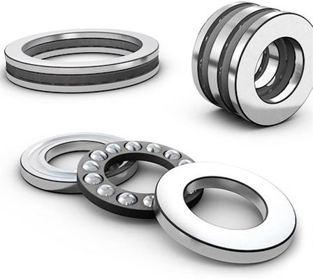 Υλικό GCr15 Σειράς 51200 Δύο κατευθύνσεις στροφικό σφαιρικό ρουλέ για ομαλή λειτουργία