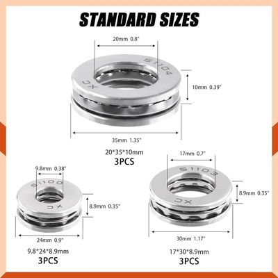 25*52*18 mm Μέρη μοτοσυκλέτας Χάλυβα χρωμικού χάλυβα 51305 Γεμιστήρας στροφής με ατσάλινο κλουβί