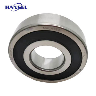 Πολλαπλών τύπων S k f Δύο σειράς βαθύς γραμμής στροφικά ρουλεμάν 6306-2RS/C3 για υψηλές θερμοκρασίες